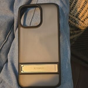 Black Phone Case with Stand